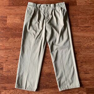 Dockers Signature Khaki D3 Classic Fit Pleated Front Pants Mens Size 38 x 32